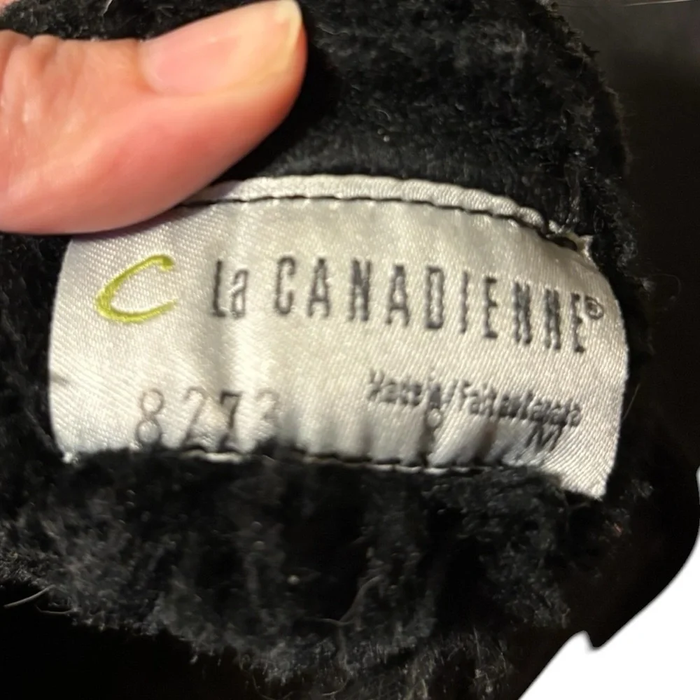 La Canadienne‎ Black Leather Lined Ankle Boots Size 8